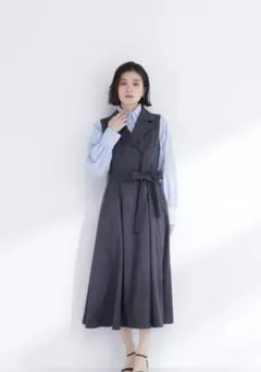 NATURAL BEAUTY BASIC トレンチジャンスカ チャコールグレー