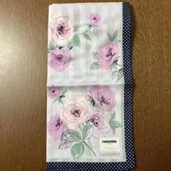 【新品】renoma 花柄ハンカチ
