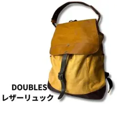 DOUBLES ダブルス 本革 レザー 2WAY リュック ハンドバッグ レッド 