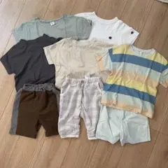 H&M 半袖カットソー 100cm まとめ売り 子供用 キッズ服 8点セット