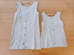 【ほぼ未使用】LSS リメイクワンピース 70cm 110cm 2set