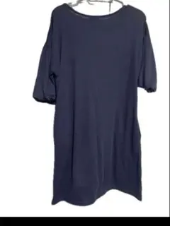 アベイル　ネイビー 半袖　ミニワンピース Lサイズ