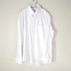 【ユニクロ】スーパーノンアイロンジャージーシャツ/ボタンダウン M　【美品】