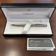 PARKER シルバーボールペン 専用ケース付き - メルカリ