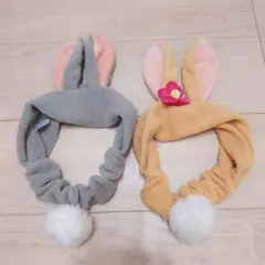 ディズニー　ヘアバンド　とんすけ　ミスバニー　セット　うさぎ　バンド　ランド