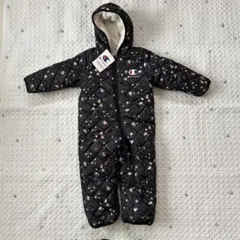 【7583】チャンピオン　ジャンプスーツ　新品　100cm 総柄