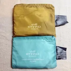 【新品】エティハド航空　アメニティ　エコバッグ2個セット