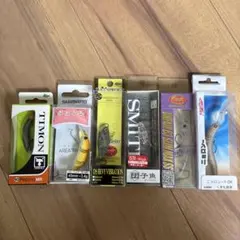 エリアトラウトルアー 6点◇ちびペピーノ ニョロン〜おおとろ 団子魚