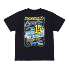 横浜DeNAベイスターズ　MOONEYES　コラボTシャツ　XLサイズ　ネイビーのサムネイル