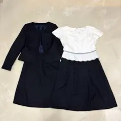 ジャケット＆ワンピ入卒式/セレモニー着回し3点★ワンピーススーツセット 9号