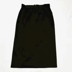 【大きいサイズ 4L】ロングスカート ナロースカート バックスリット 綺麗め 黒のサムネイル