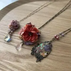アンティーク調 ネックレス 3点セット まとめ売り ヴィンテージ風 レトロ
