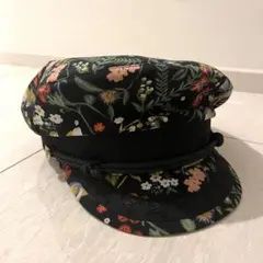 【美品】花柄 マリンキャップ キャスケットのサムネイル