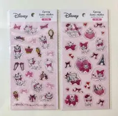 セリア　ディズニー　おしゃれキャット　マリー　マリーちゃん　エポキシラメシール