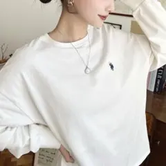 U.S.POLO ASSN.ワンポイント刺繍ロンT