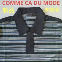 新品未使用　COMME CA DU MODE MENポロシャツ ボーダー Mのサムネイル