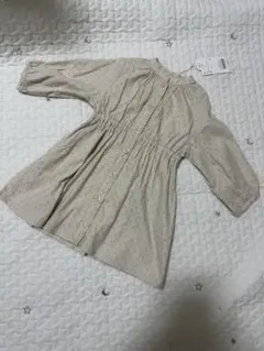 【タグ付】アプレレクール　長袖　シャツワンピース　ドット