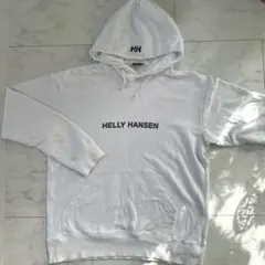 Helly Hansen フード付き　ホワイト パーカー　トレーナー　メンズ