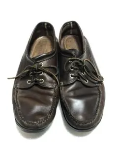 【Sale】 Quoddy Trail クオディトレイル モカシン 9.5 QUODDY TRAIL MOCCASIN BLUCHER MOCCASIN - Made in USA BLACK