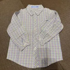 familiar チェック柄 長袖シャツ 100 美品　長袖100cm