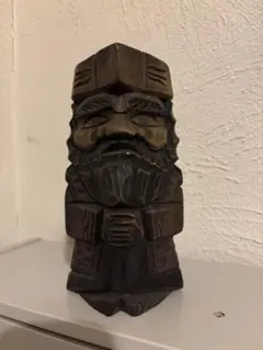 木製彫刻 アイヌの置物