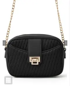 GRL チェーンプリーツショルダーバッグ［tr153］