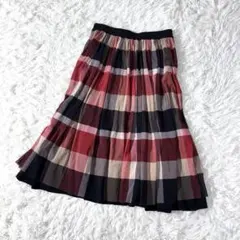 美品✨ブルーレーベルクレストブリッジ　リバーシブルスカート　2WAY チェック