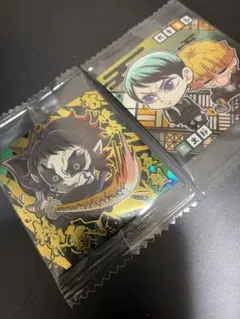 鬼滅の刃ディフォルメシールウエハース14獪岳、愈史郎&我妻善逸