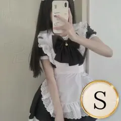 セクシー♡メイド服 コスプレ衣装 5点セット エプロン ワンピース ミニスカート