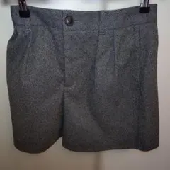 GU ヘリンボーン柄 グレーショートパンツ S