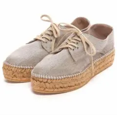 gaimo ガイモ リネン エスパドリーユスニーカー 厚底 38 24cm