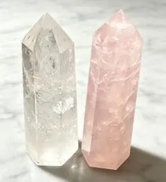 クリアクォーツ&ローズクォーツ