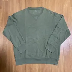 ユニクロ スウェットシャツ 53グリーン XLサイズ 男女兼用