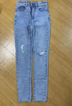 UNIQLO ダメージ加工 スキニーデニム 23(58.5cm)