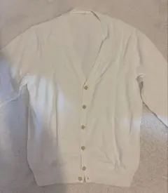 制服　カーディガン　白