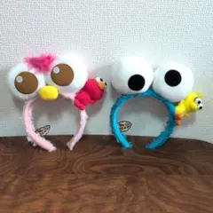 USJ　クッキーモンスター　モッピー　カチューシャ　ユニバ