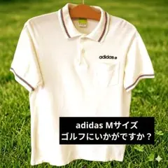 adidas ポロシャツ オフホワイト 胸ポケット付きのサムネイル