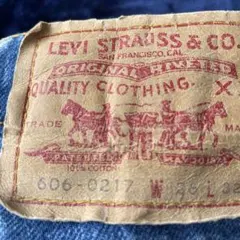 LEVI'S 606-0217 デニム生地 100%コットン w26L32