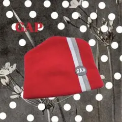 GAP ニット帽 ビーニー 赤S/M ロゴワンポイント 美品 メンズ レディース