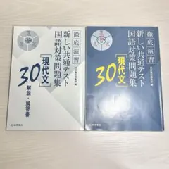 徹底演習 新しい共通テスト国語対策問題集 現代文 30 解答付
