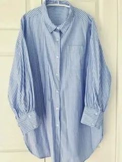 chaco closet ストライプ　シャツ　ロングシャツ