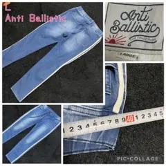 【antiballistic】サイドライン デニムパンツ Lのサムネイル