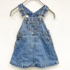 美品✨GAP ベビーギャップ サロペット スカート【80】藍 綿 デニム