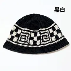 クラッシャーハット バケットハット グランジ 帽子 古着 クロシェハット ハット