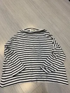 ENFOLD ストライプ 五分袖 トップス