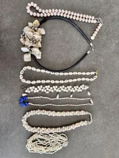 青*子様 0322-2 遺品整理 パール 真珠 ケシパール ネックレス