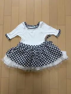 TOCCA トッカ　チェック柄エプロン　ワンピースのサムネイル