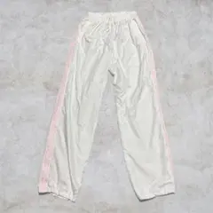 PUMA ナイロンパンツ ライン M ホワイト ピンク y2k