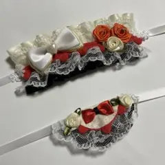 ぬいふく ヘッドドレス スタイ 白 黒 赤