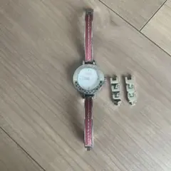 h*a様 COACH アナログ時計 シルバー ピンク